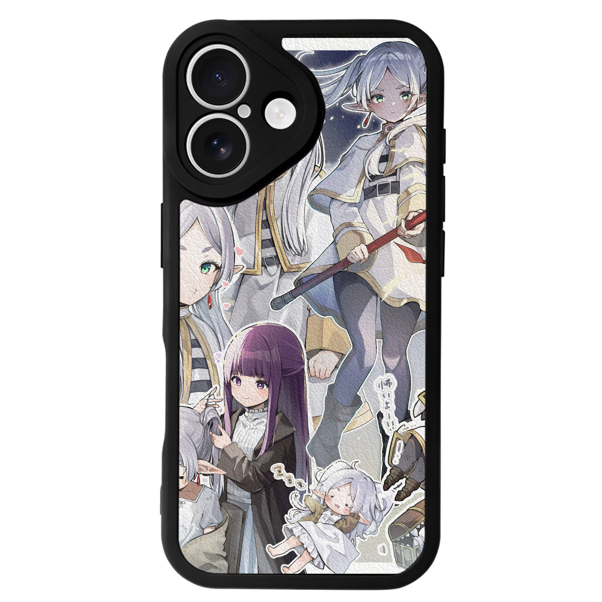 （画像用） 葬送のフリーレン Frieren 【iPhone 16シリーズ対応】シリコンスマホケース（レザー調） 材質：シリコン